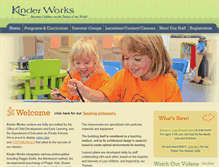 Tablet Screenshot of kinderworks.net